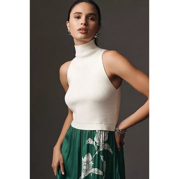 NWT Size L -The Thea Sleeveless Twofer Maxi Dress green Floral (NWT US$ 160) - Picture 6 of 15